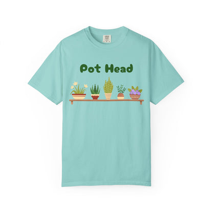 Pot Head Plant Lover T-Shirt, Unisex Gardening Tee, Gift for Houseplant Enthusiasts, Funny Garden Shirt, Eco-Friendly Apparel