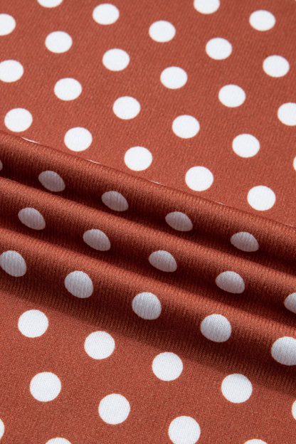 Pink Polka Dot Print Short Set