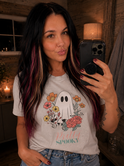 🌺 Pretty Spooky Floral Tee