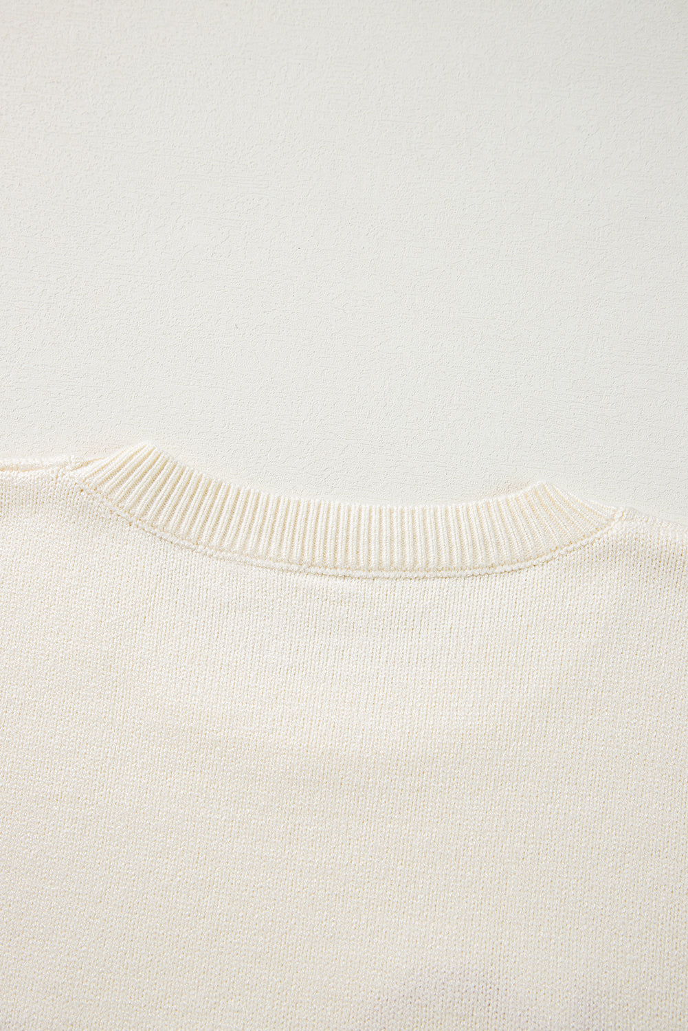 Black Halloween Boo Drop Shoulder Knit Sweater