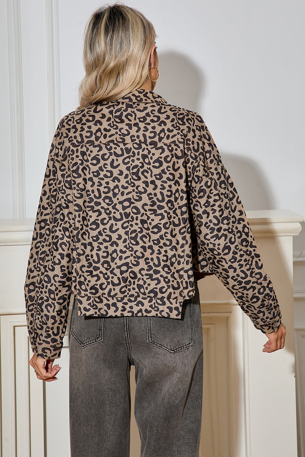 🐆 Wild Instinct Raw Hem Jacket
