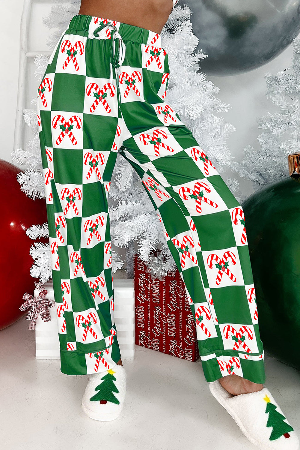 Candy Cane Cozy Christmas Pajama Set 🌲