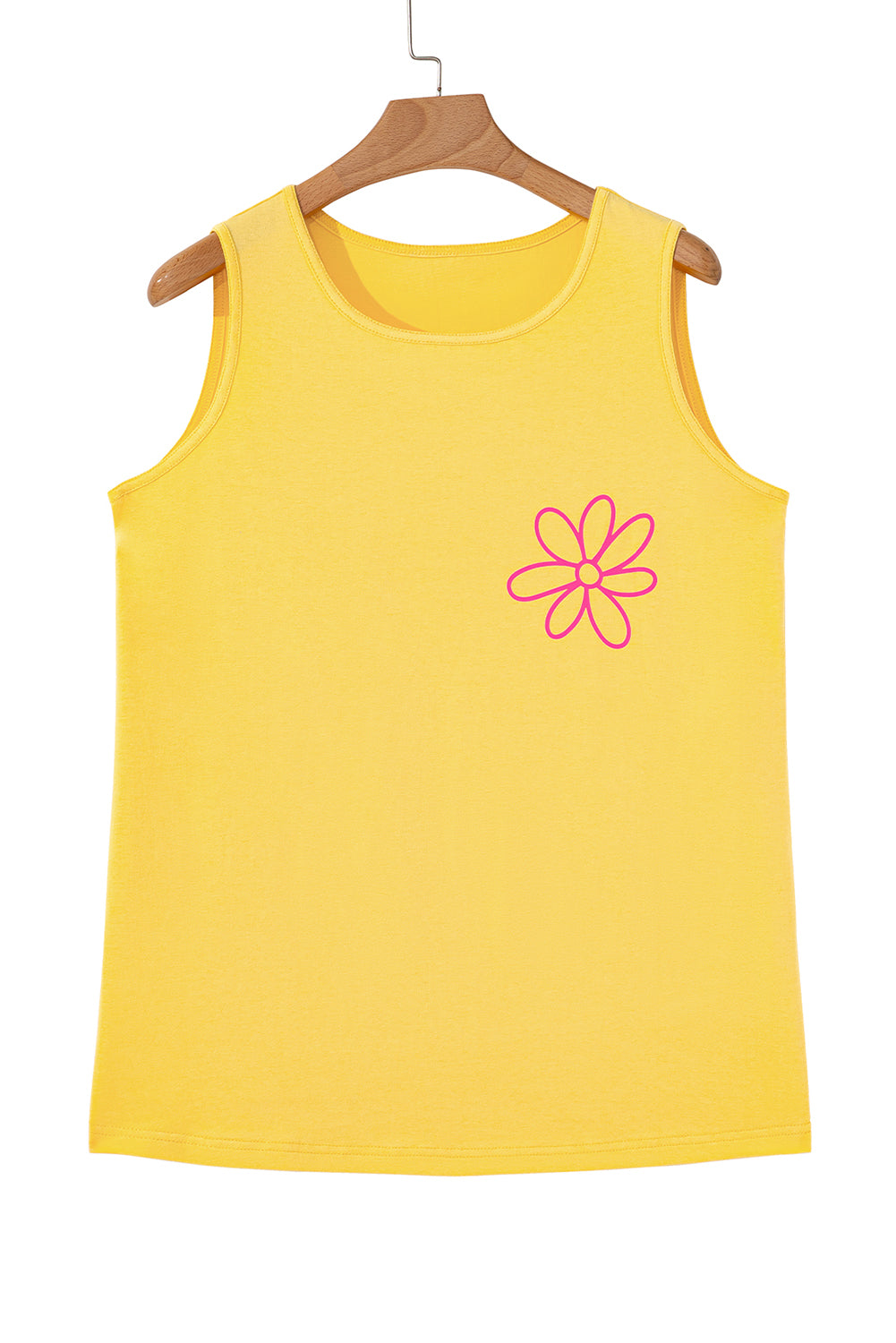 Blue Sun Graphic Summer Tank Top