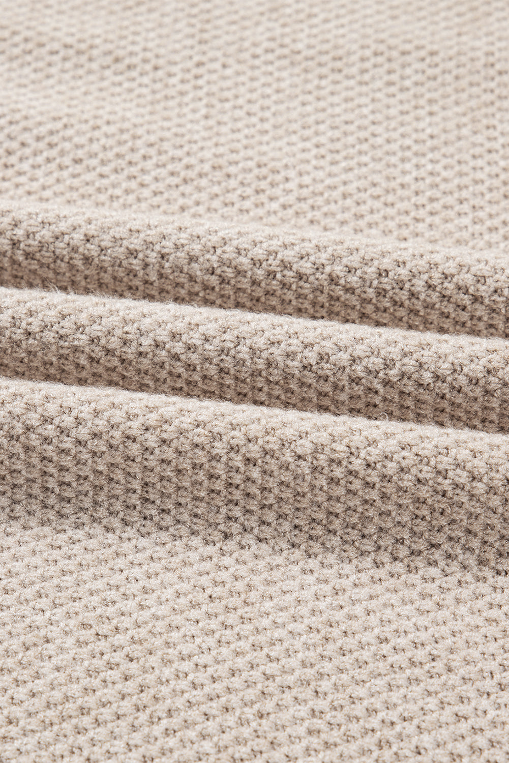 Dark Brown Colorblock Striped Sleeve Detail Knit Sweater