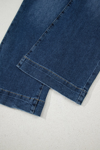 Breen Cropped High Rise Wide Leg Jeans