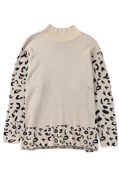 🌿Urban Jungle Khaki Leopard Knit
