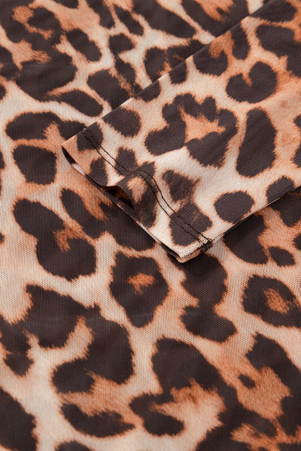 🐆Wild Aura Leopard Mesh Top