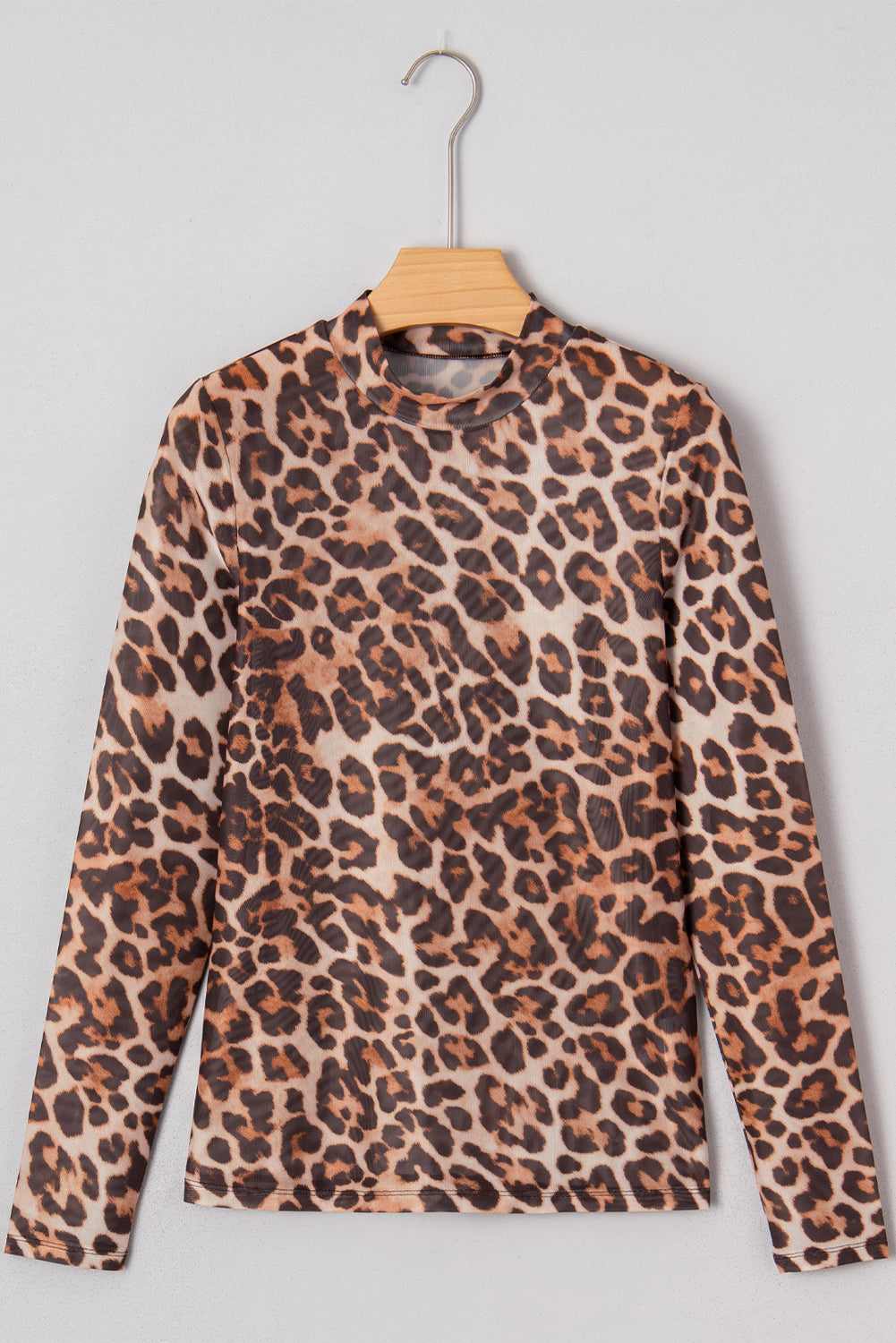 🐆Wild Aura Leopard Mesh Top