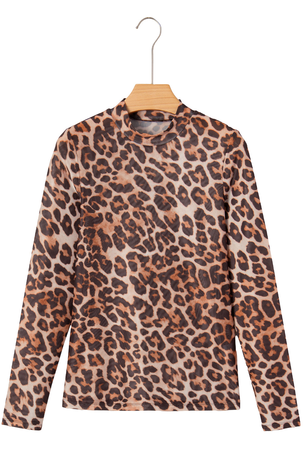 🐆Wild Aura Leopard Mesh Top