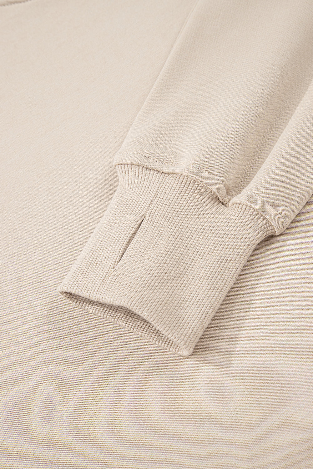 Jet Stream Solid Color Oversize Slit Sweatshirt Ribbed Leggings Set